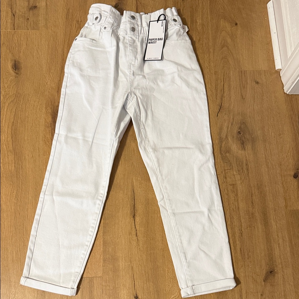 Almost Famous White Track Pants